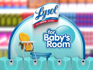 Lysol For Baby’s Room In-Store&nbsp;Shelf
